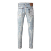 Purple Brand Jeans Pure Cotton High Street Trend #7017